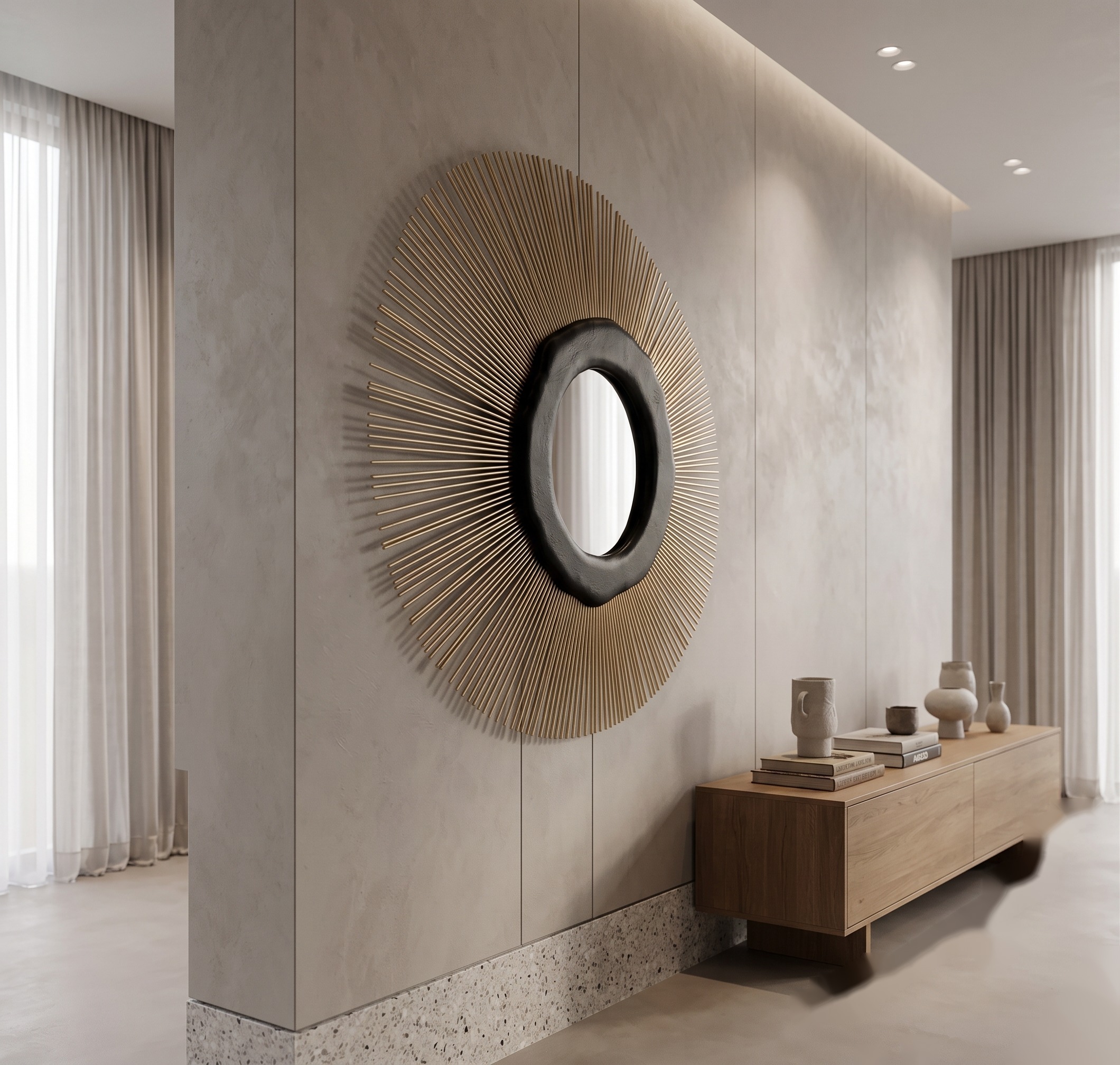 Solari Dual-Tone Accent Mirror