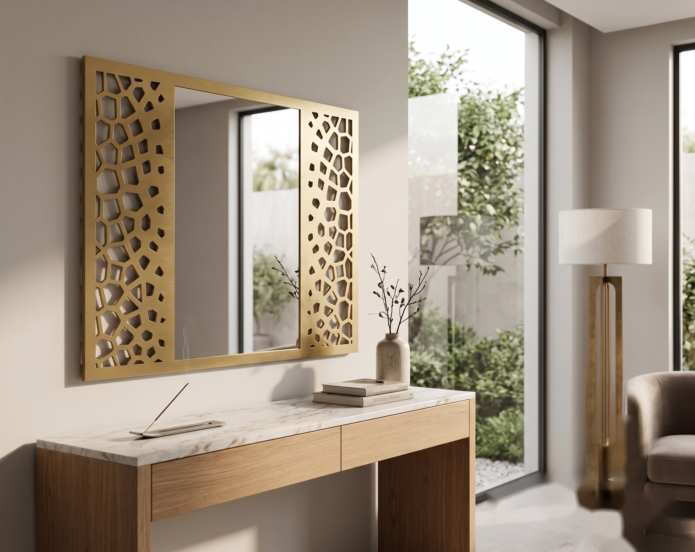 The Grid Mosaic Horizontal Wall Mirror
